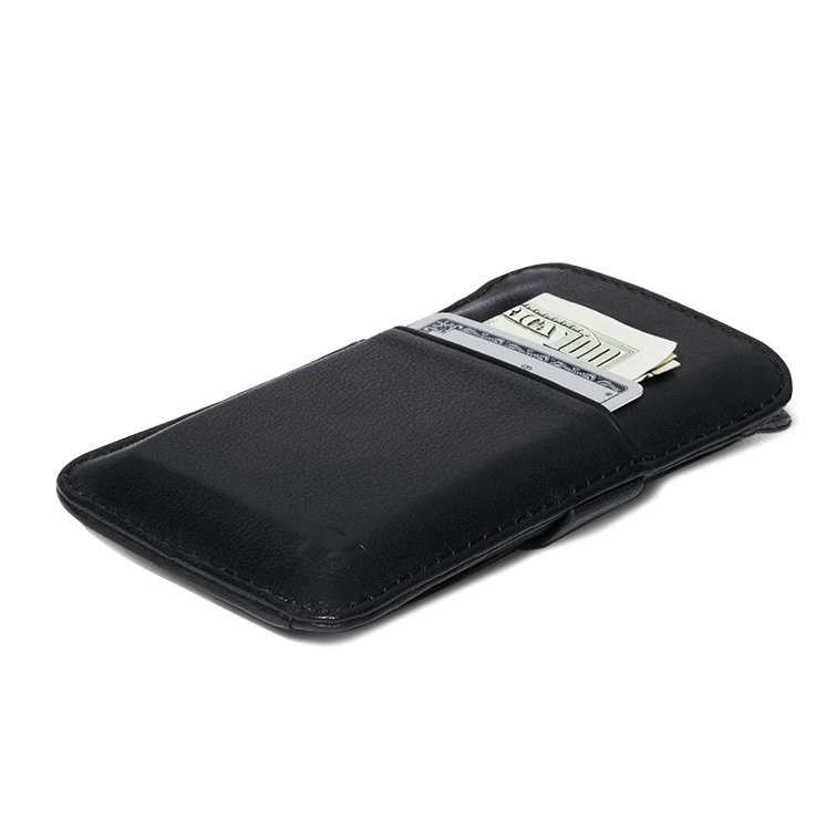 Schützende Leder-Wallet-Hülle für iPhone 5