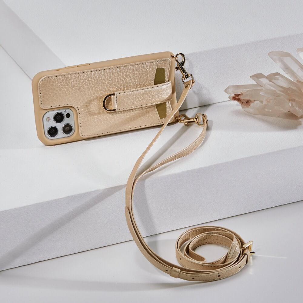 Chic iPhone 12 leather case