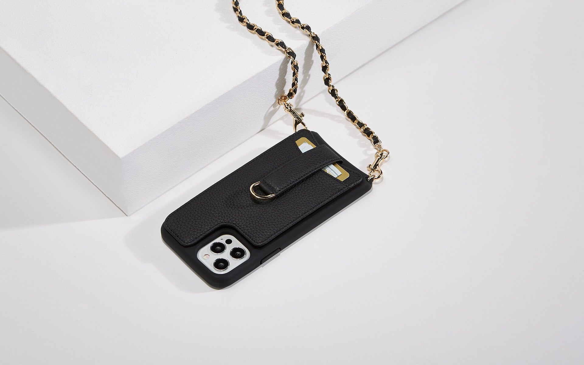 iPhone 12 Pro Max Leather Designer Phone Case-White