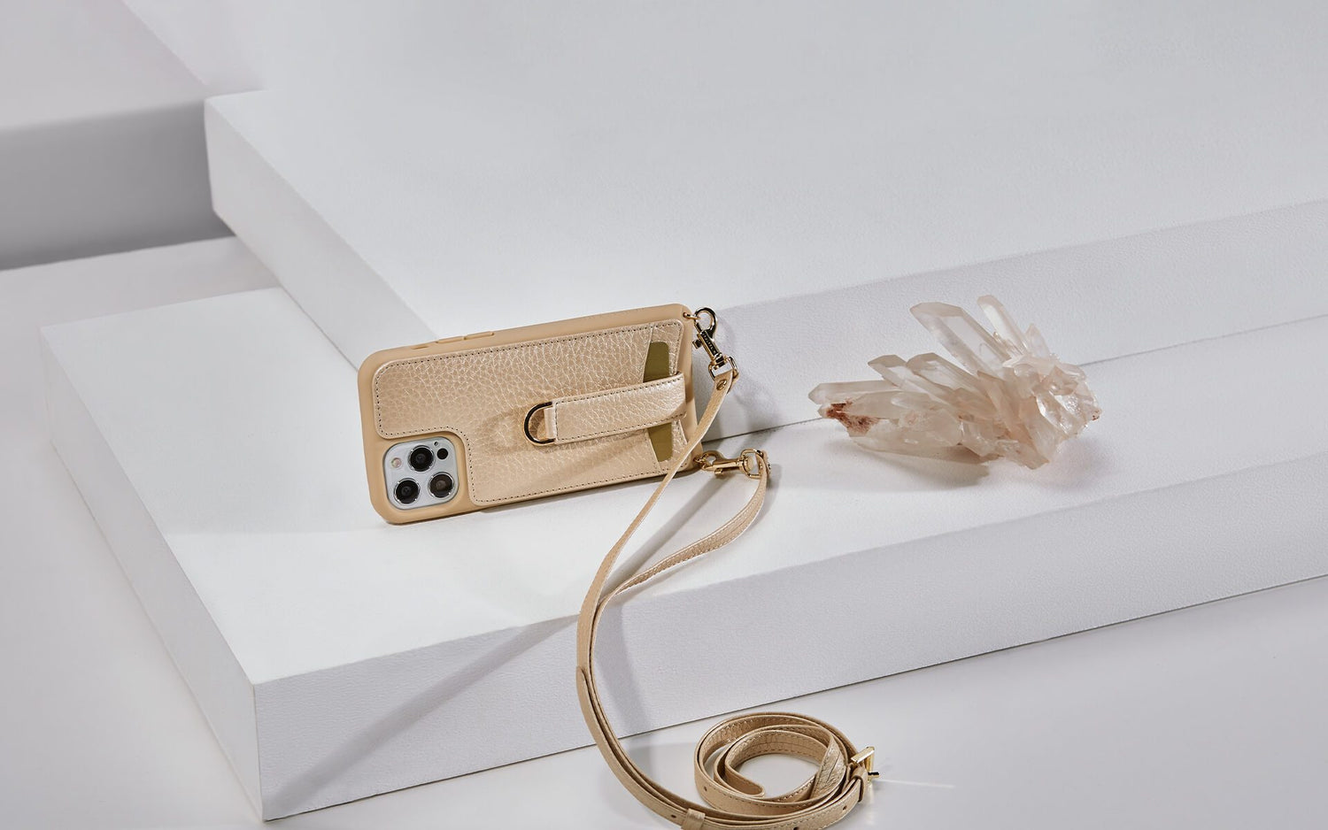 VICTORIA Crossbody Wallet Case For IPhone X / XS Chain Strap